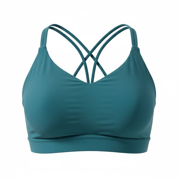 Athleta Teal Strappy Sports Bra – Crisscross Back – XL - Picture 3 of 6